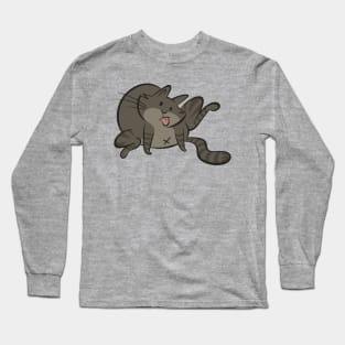 Bath Time Cat Long Sleeve T-Shirt